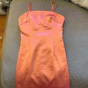 A rose gold dress